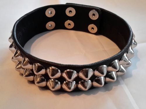 2 Row Cone Stud Bicep Strap.